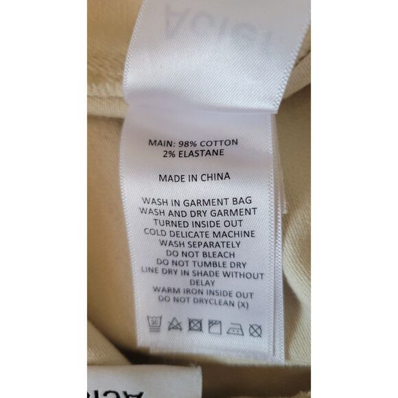 Acler Lewis Cream High Waisted Cropped Flare Jeans - Picture 4 of 5